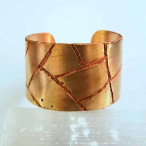 Her Strength (Golden cuff with copper accents)