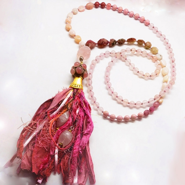 Manifestation of Magic and Miracles Heart Chakra Mala (Pink)