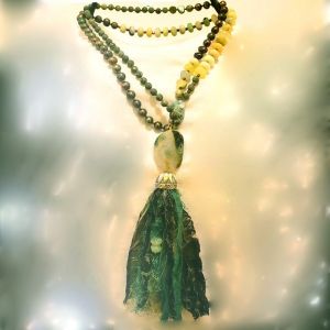 Manifestation of Magic and Miracles Mala (worn doubled)
